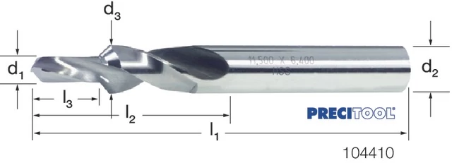 PREMUS 104410 M10 Rövid Fúró lépcsős, HSS 90° finom