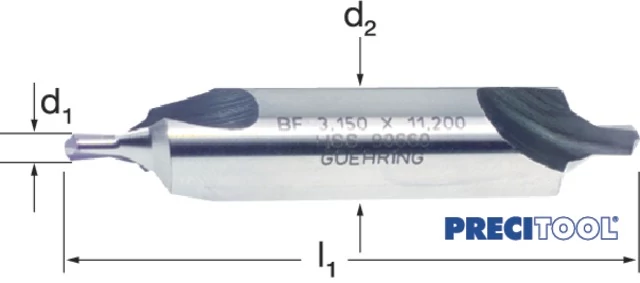 PREMUS 105550 3,15 Központfúró, HSS 60° B alak lapolt felület