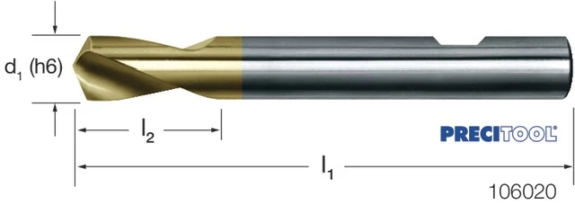 PREMUS 106020 16,0 NC központozó, HSS-Co 120° TiN