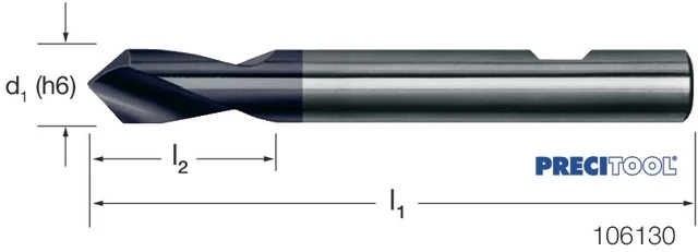 PREMUS 106130 10,0 NC központozó, HSS-Co 90° TiAlN