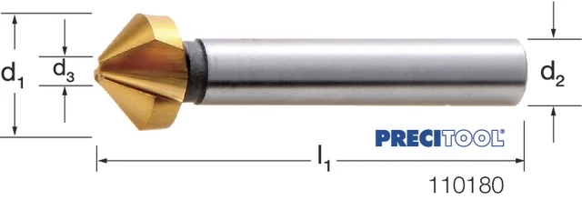 PREMUS 110180 10,0 Kúpsüllyesztő, HSS 90° TiN