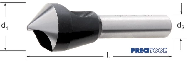 PREMUS 110480,75 Kúpsüllyesztő, HSS-E 90° keresztfurat