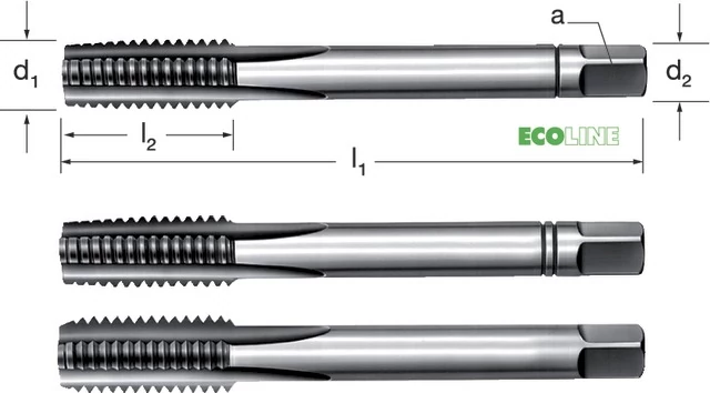 PRETEC 130050 M3,5 Kézi menetfúró, HSS metrikus