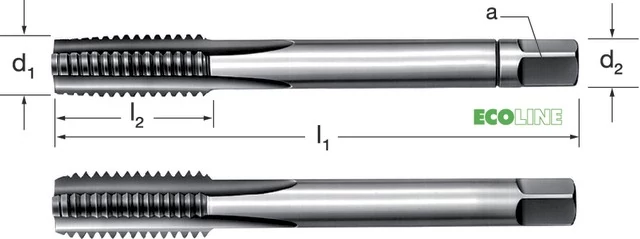 PRETEC 130330 M30X2 Kézi menetfúró, HSS metrikus finom