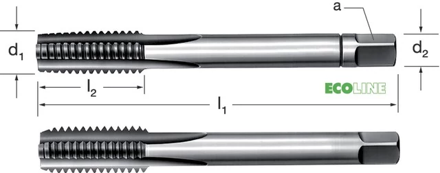 PRETEC 130420 1/4-19 Kézi menetfúró, HSS G/cső