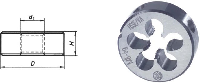 JBO 140050 M2 Menetmetsző, HSS-Co metrikus INOX