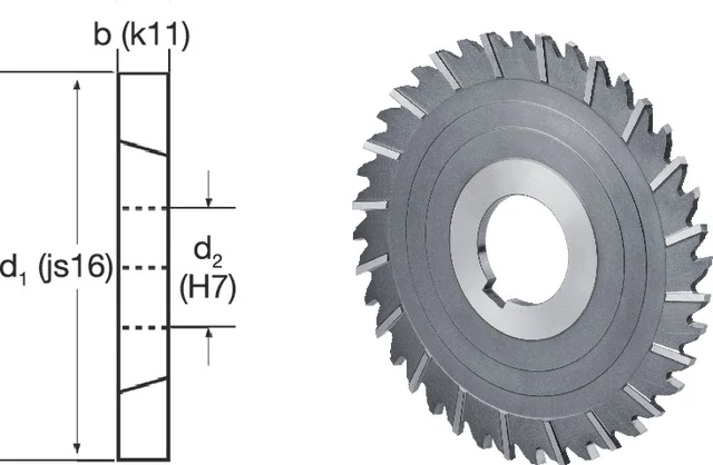 PREMUS 152900 125X4,0X32 Fém körmarók, HSS-Co N típus keresztfogazású