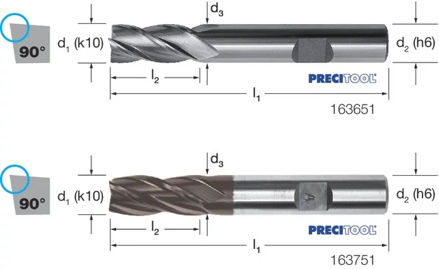 PREMUS 163651 10,00 Szármaró, HSS-AL közepes éles élű