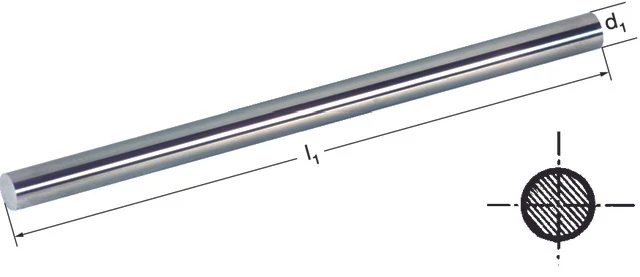 PRETEC 193500 5,0 Betétkés, Tömör keményfém köszörült l1=100mm