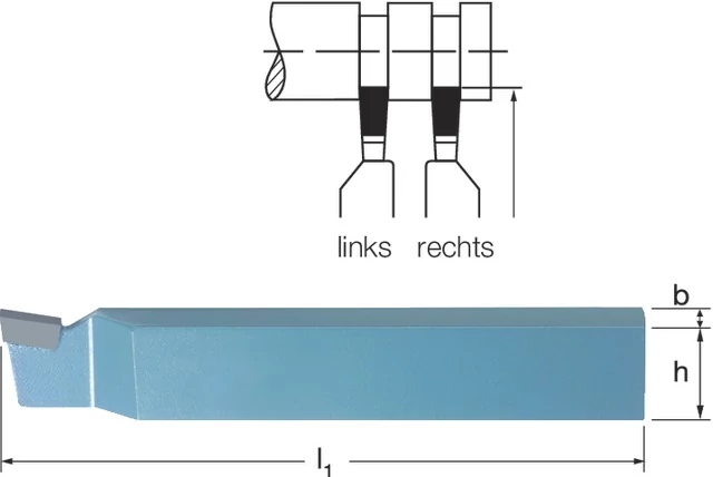 PRETEC 194630 25X16 Beszúrókés, balos P20