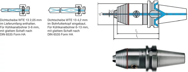 WTE 241072 CNC precíziós fúrótokmány, JIS 6339 B AD/B alak