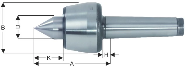 RÖHM 220250 1 forgócsúcs, Standard kivitel