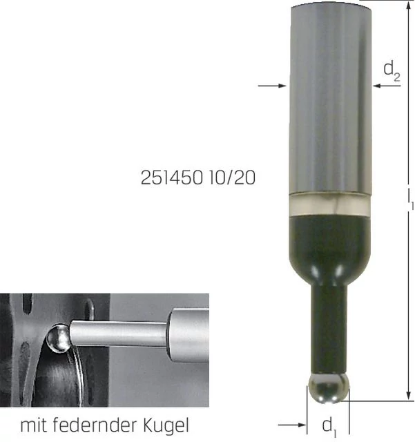 PRETEC 251450 10/20 Élkereső nullpont beállításhoz optikai és akusztikus 2D