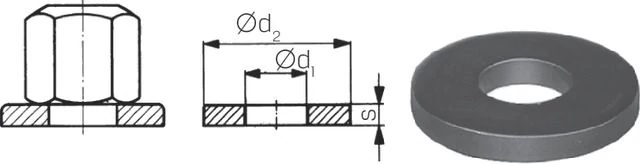 AMF 297850 M10 Alátét