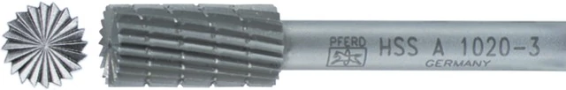 PFERD 440100 A1625ST HSS turbómaró, fogazás 3 A hengeres alak homlokfogazással ST