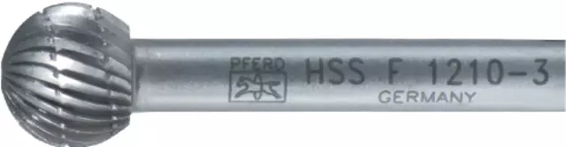PFERD 440200 F1009 HSS turbómaró, fogazás 3 F F0403 F0605 gömb alak forgácstörő nélkül