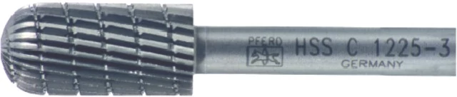 PFERD 440250 C0820 HSS turbómaró, fogazás 3 C gömbhenger alak