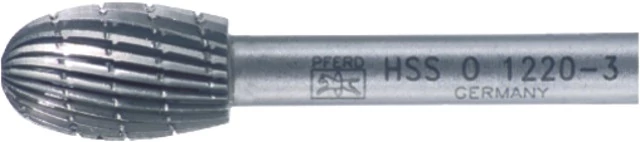 PFERD 440420 O1220 HSS turbómaró, fogazás 3 O csepp alak