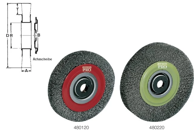 OSBORN 480120 200X38/0,3 Korongkefe, Acélhuzal keferész