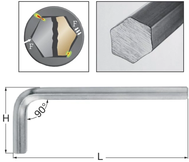 WERA 504580 10 Imbuszkulcs, Hex-Plus®