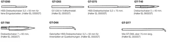 GRATTEC 565170 GT-D50 Sorjázópenge, háromélű hántolóhoz