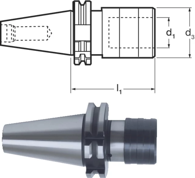 PREMUS 240678 50/M14-33 Gyorsváltó menetvágó tokmány, DIN 69871 A