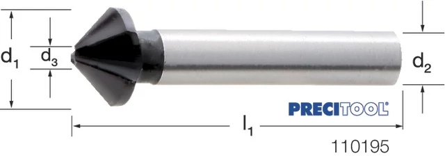 PREMUS 110195 12,4 Kúpsüllyesztő, HSS 90° TiAIN