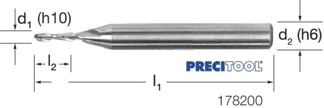 PREMUS 178200 0,30 Gömbmaró, Tömör keményfém rövid