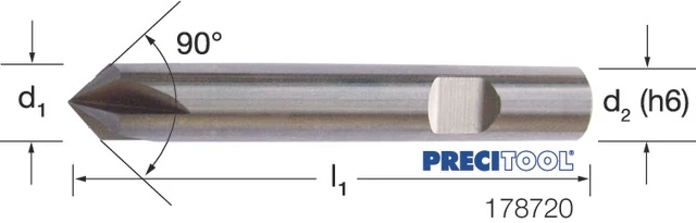 PREMUS 178720 12,00 Sorjázómaró, Tömör keményfém csúcsszög 90°