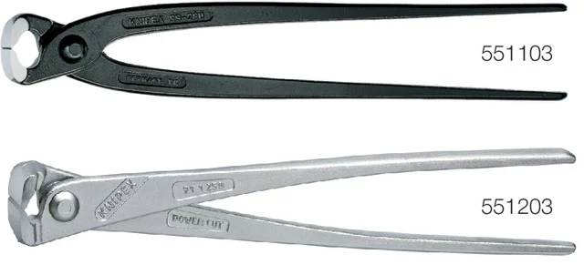 KNIPEX 551103280 Monier fogó, feketére foszfátozott, polírozott fej