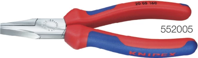 KNIPEX 552005160 Laposfogó, krómozott, többkomponensű burkolattal