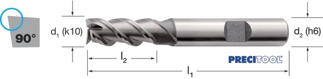 PREMUS 161551 2,00 Szármaró, HSS-AL közepes éles élű