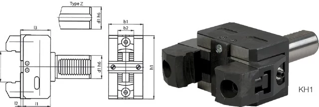 PRETEC 234600 KH1-30 Szerszámtartó CNC esztergagéphez, DIN 69880