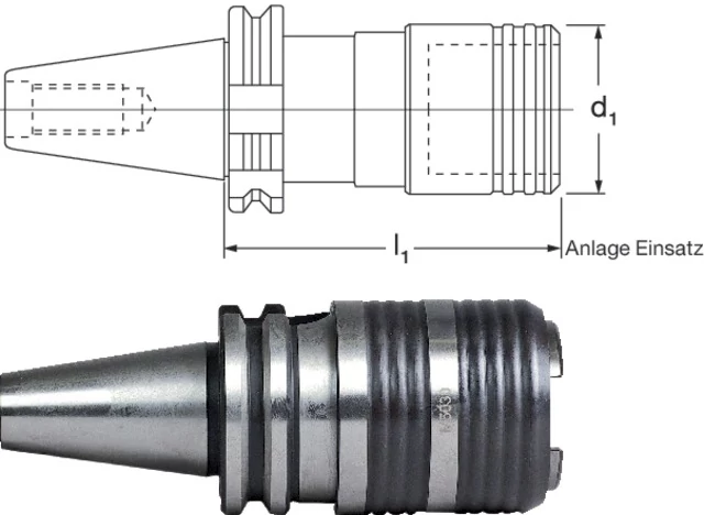 PREMUS 240679 40/M3-12 Gyorsváltó menetvágó tokmány, DIN 69871 A