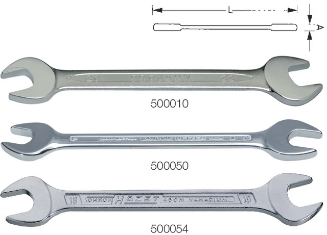 HAZET 500054 10X11 Kétoldalas villáskulcsok