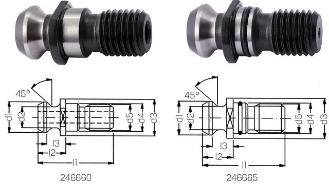 ROBERT KOCH 246665 40 Behúzócsapok, ISO 7388/2 átmenő furat nélkül