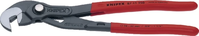 KNIPEX 551675250 Csavarfogó, szürkére foszfátozott és műanyaggal bevont markolattal