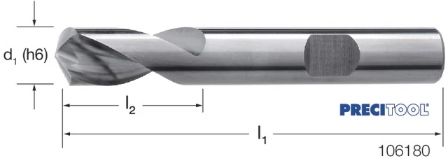 PREMUS 106180 16,0 NC központozó, Tömör keményfém 142°
