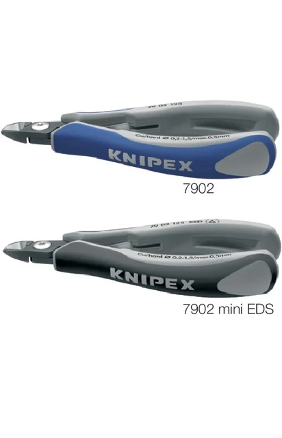 KNIPEX 5552507902 Elektronikai oldalcsípőfogó, polírozott, többkomponensű burkolattal