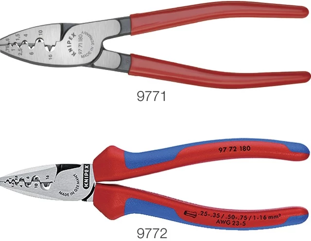 KNIPEX 5577609772 Krimpelő fogó, érvéghüvelyekhez