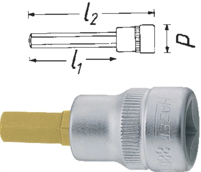 HAZET 512810 4 Csavarhúzó betét, 3/8