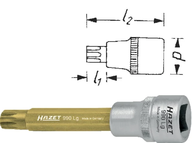 HAZET 516976 M6 Csavarhúzó betét, 1/2