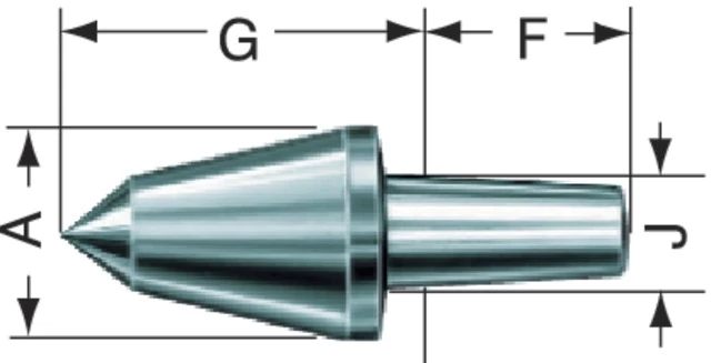 RÖHM 221425102 Tartalék forgócsúcs, 60 fok, hosszabbított