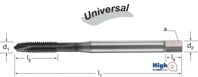 PREMUS 132270 M18X1,5 Gépi menetfúró HighQ, HSSCo-PM Hardlube