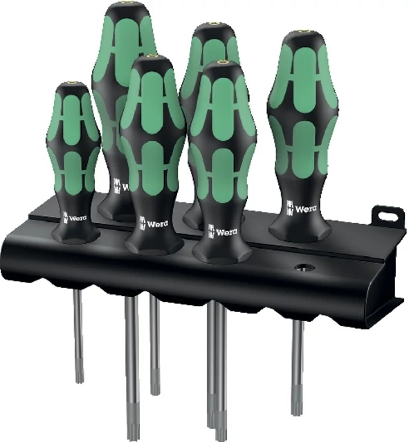 WERA 505648 6 TORX csavarhúzó, készlet tartó funkcióval és Kraftform Plus markolattal