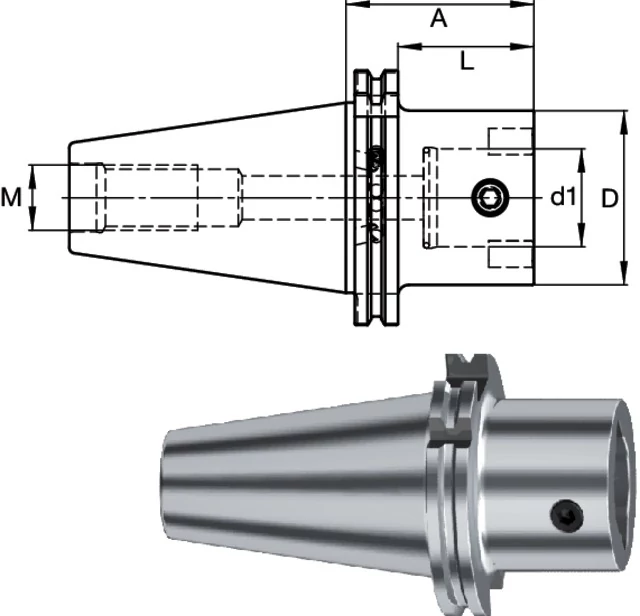 SWISS TOOLS 2390114010 Befogó, DIN 69871 B