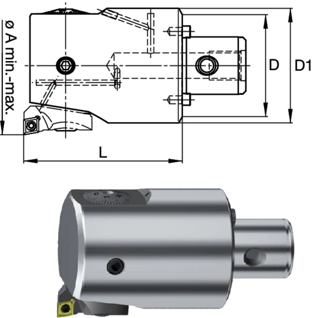 SWISS TOOLS 2390220030 Finomfúró fej