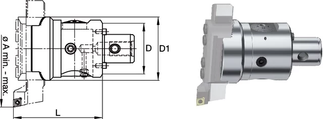 SWISS TOOLS 2390250001 Finomfúró fej, Ø 86-402