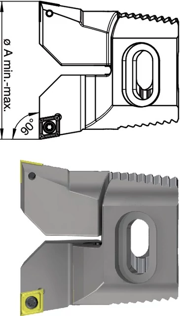 SWISS TOOLS 2390290001 Váltólapka tartó, 90°