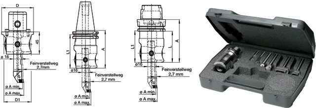 SWISS TOOLS 2390020008 Kiesztergáló készlet, Ø 9.75-88.1